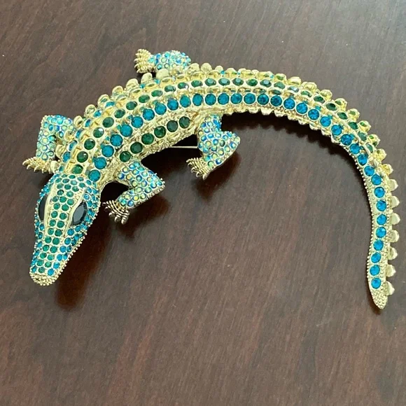 Oversized Gator Brooch/Pendant - Picture 3 of 5